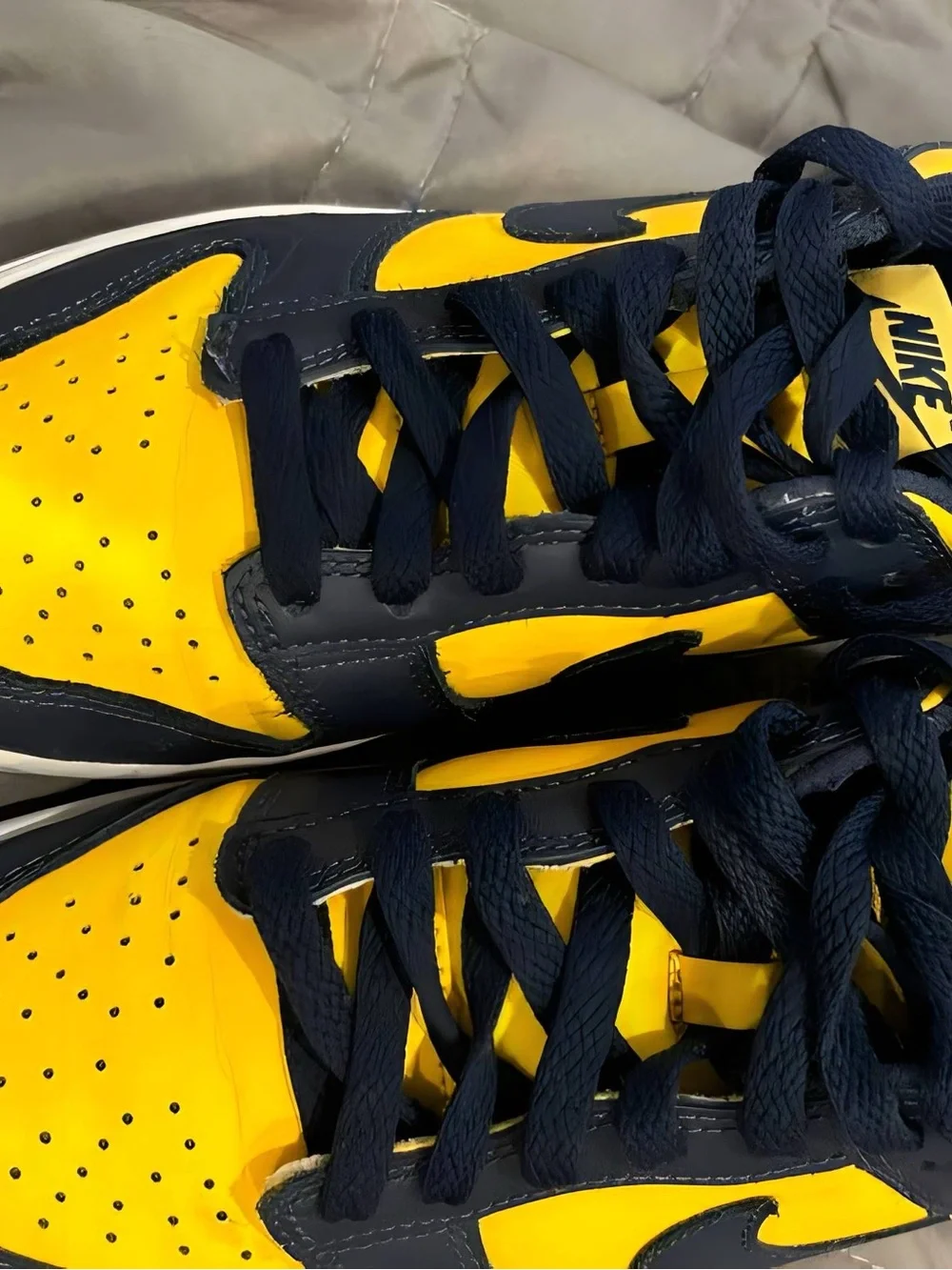 Nike Low Top Sneakers in Navy and Yellow